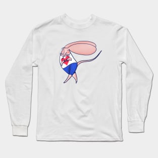 Cute mouse in love dancing Long Sleeve T-Shirt